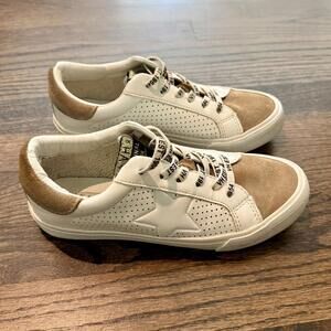 Vintage Havana White/Camel Leather/Suede Women’s Sneakers Size 6